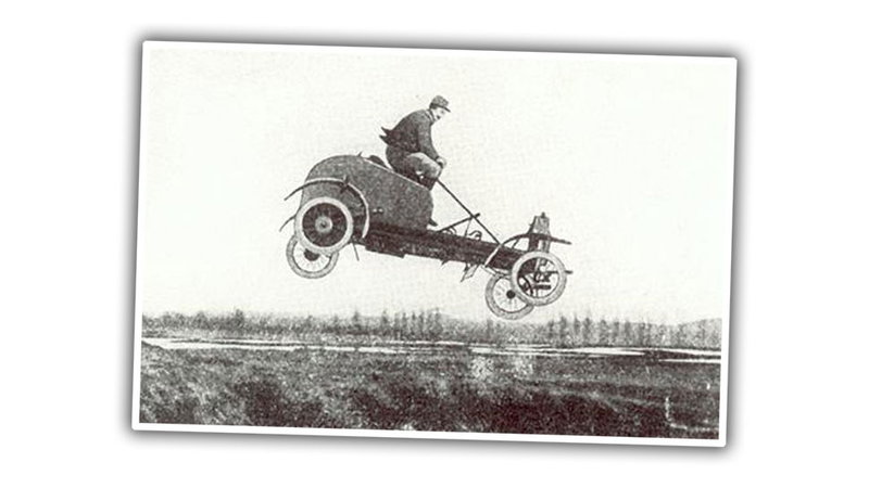 Illustration for article titled Did The Guy Who Invented The Scooter Also Build A Crazy Jumping Car?